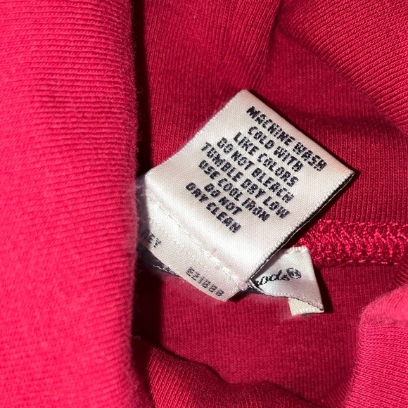 Cambridge Dry Goods Red Long Sleeve turtleneck Pima cotton - Picture 7 of 15